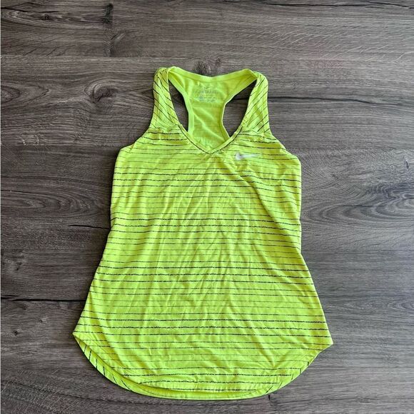 Nike Dri Fit Women XS Striped Tank Top - Picture 1 of 4